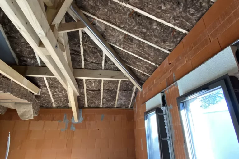 Plafond avec isolation